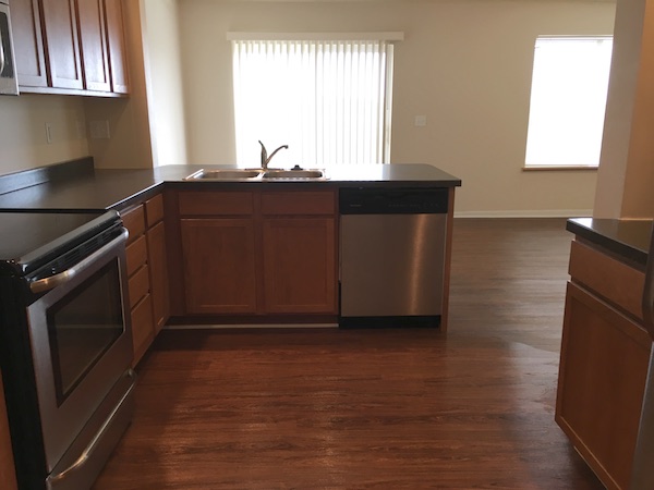 kitchen in an apartment for rent in Stanley, ND